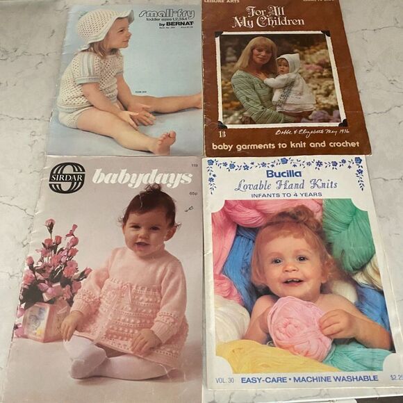 Babydays, For All My Children, Small-Fry, Lovable Hand Knits Patterns - Lot of 4 - Picture 2 of 16
